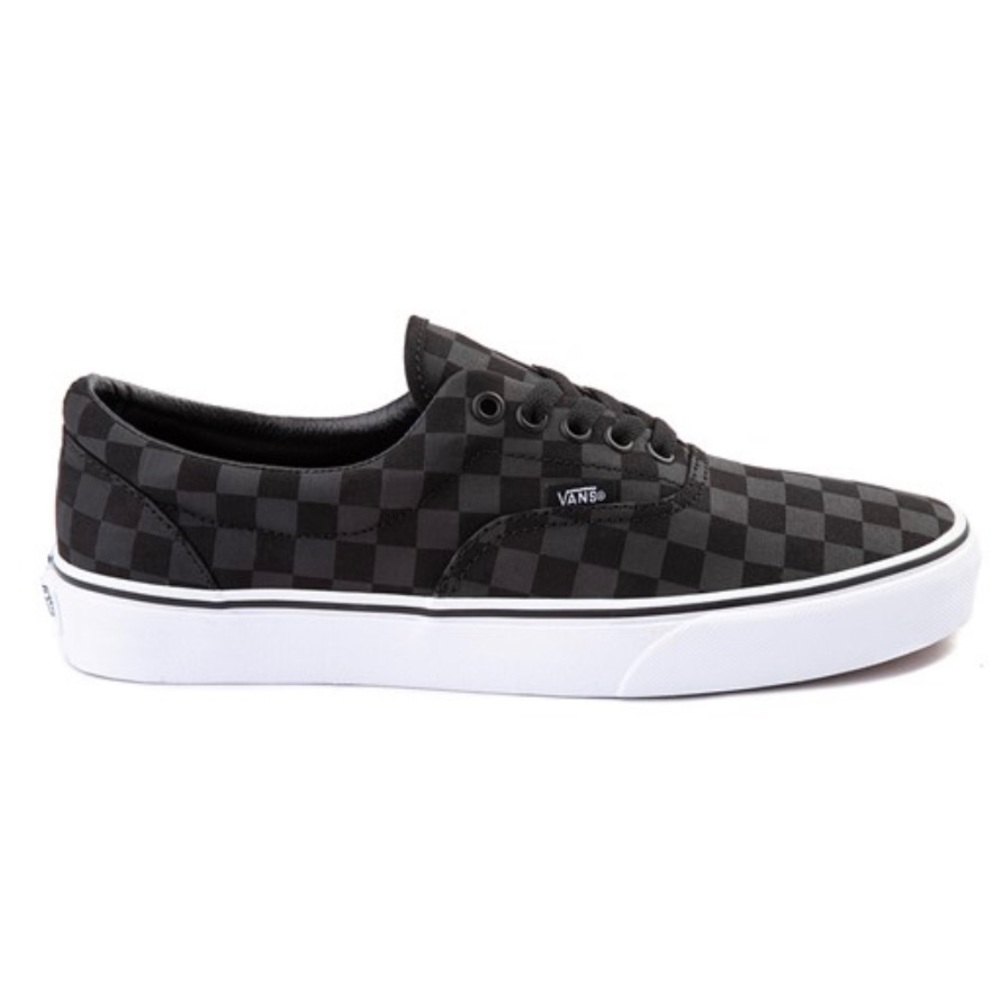Vans Black and Dark Gray Checkerboard Authentic Sneakers